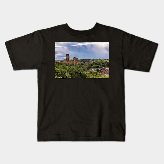 Durham Cathedral Kids T-Shirt by Reg-K-Atkinson